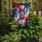 Edge Collections - 11.25" X 15.50" - Multicolor - American Hairless Terrier Patriotic American - 1 Piece